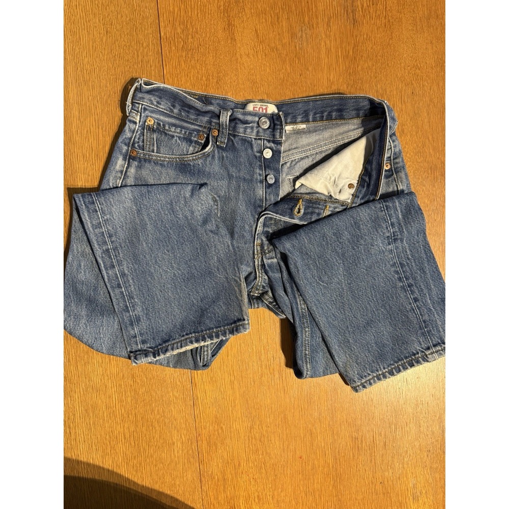 Levi's 501 Jeans Men's 32x32 Blue Denim Button Fly Straight Leg 2000s‎ Y2K